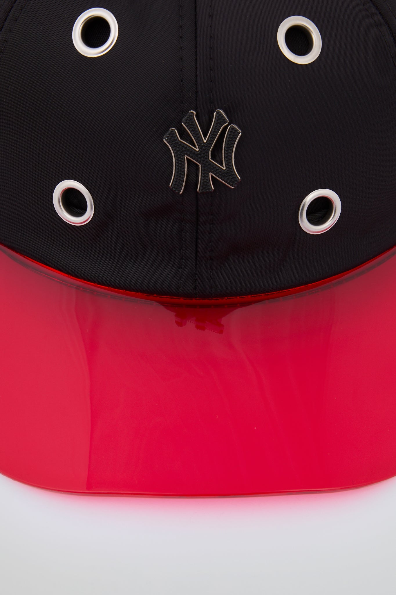 Eyelet Black & Red NY Baseball Cap