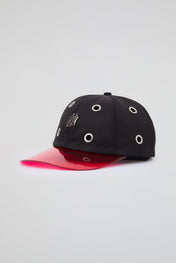Eyelet Black & Red NY Baseball Cap