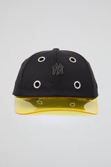 Eyelet Black & Yellow NY Baseball Cap