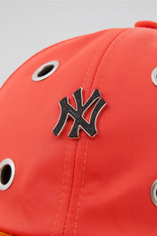 Eyelet Orange NY Baseball Cap