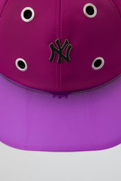 Eyelet Fuchsia NY Baseball Cap