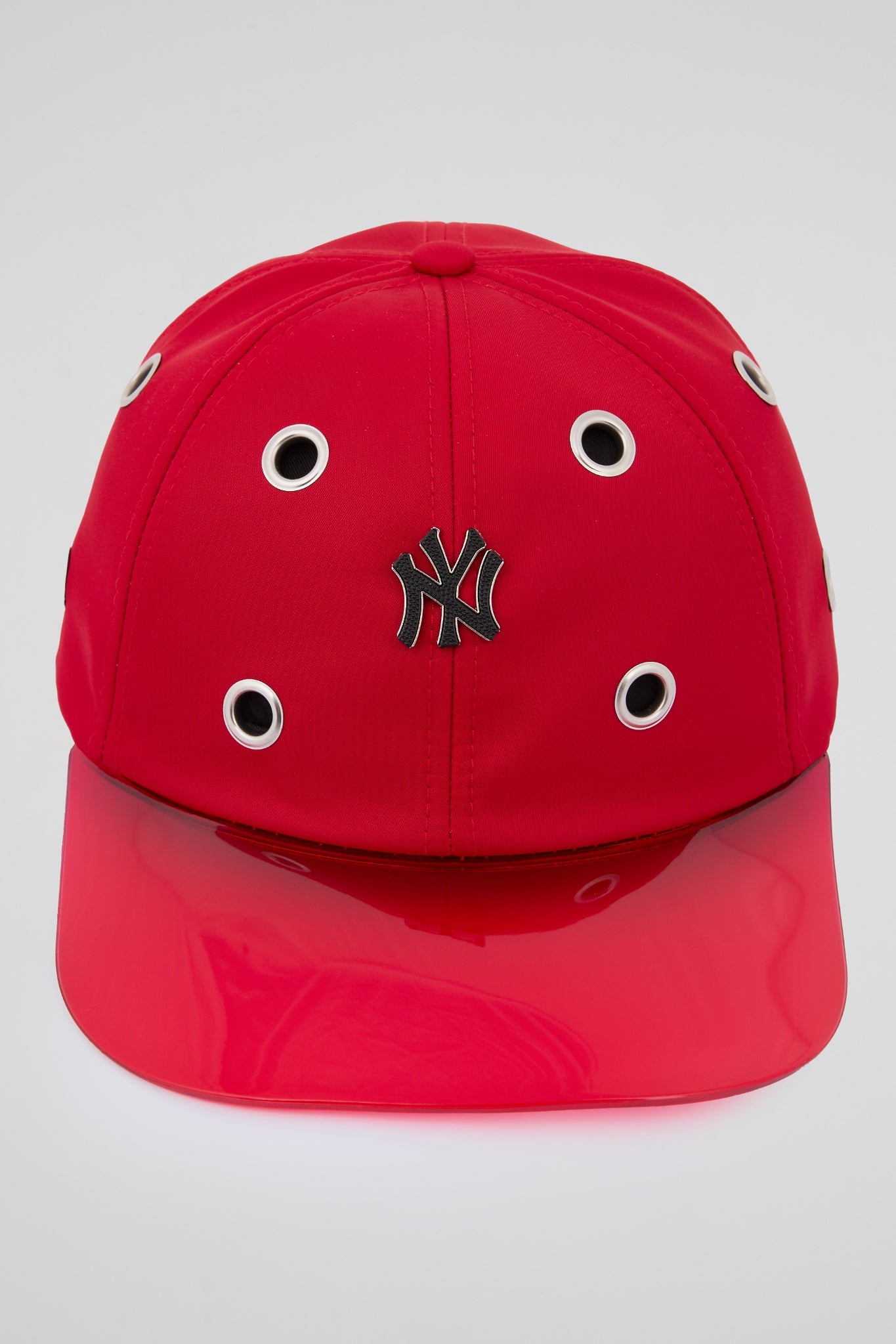 Eyelet Red NY Baseball Cap