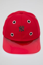 Eyelet Red NY Baseball Cap