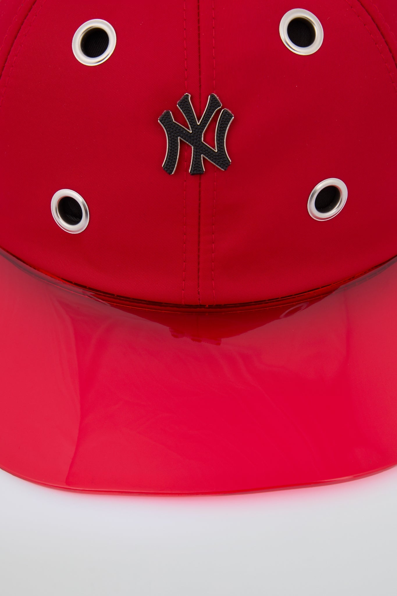 Eyelet Red NY Baseball Cap