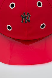 Eyelet Red NY Baseball Cap