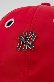 Eyelet Red NY Baseball Cap