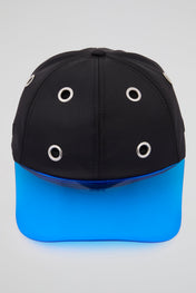 Eyelet Black & Blue Baseball Cap