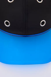 Eyelet Black & Blue Baseball Cap
