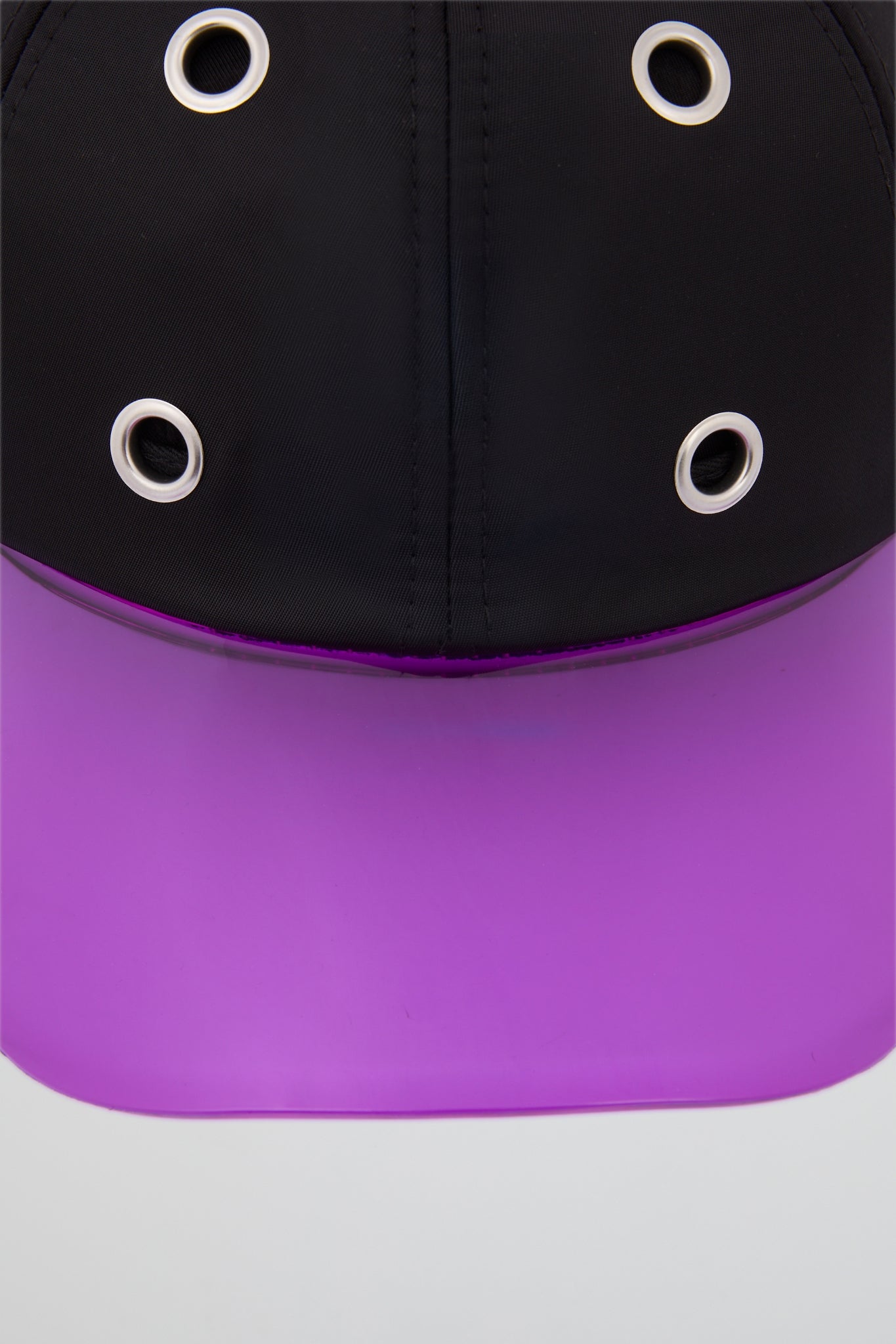 Eyelet Black & Purple Baseball Cap