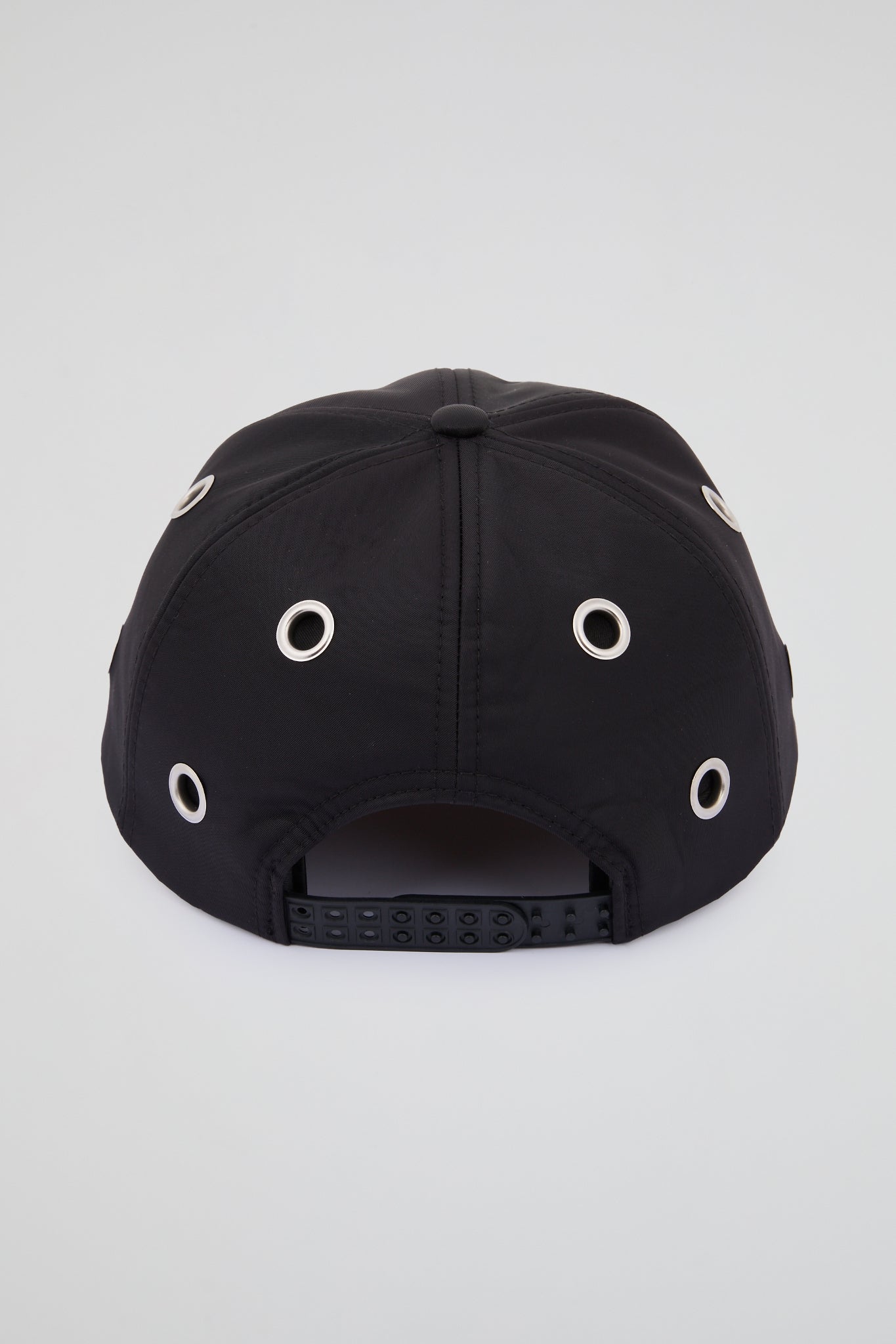 Eyelet Black & Red Baseball Cap