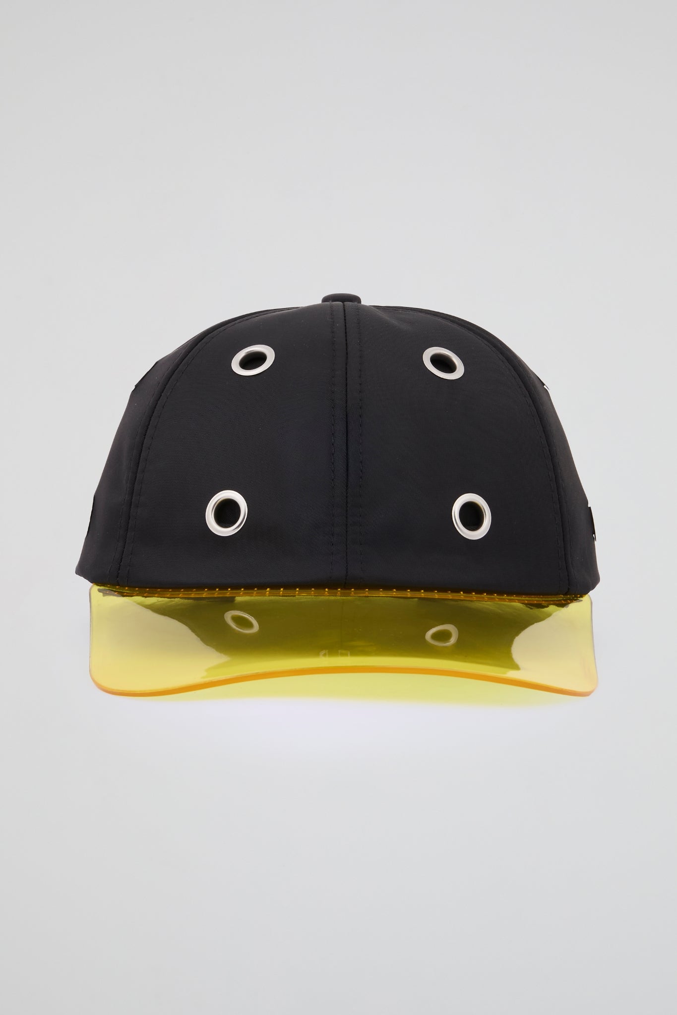Eyelet Black & Yellow Baseball Cap