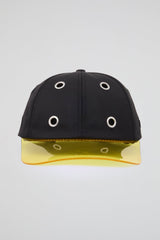 Eyelet Black & Yellow Baseball Cap