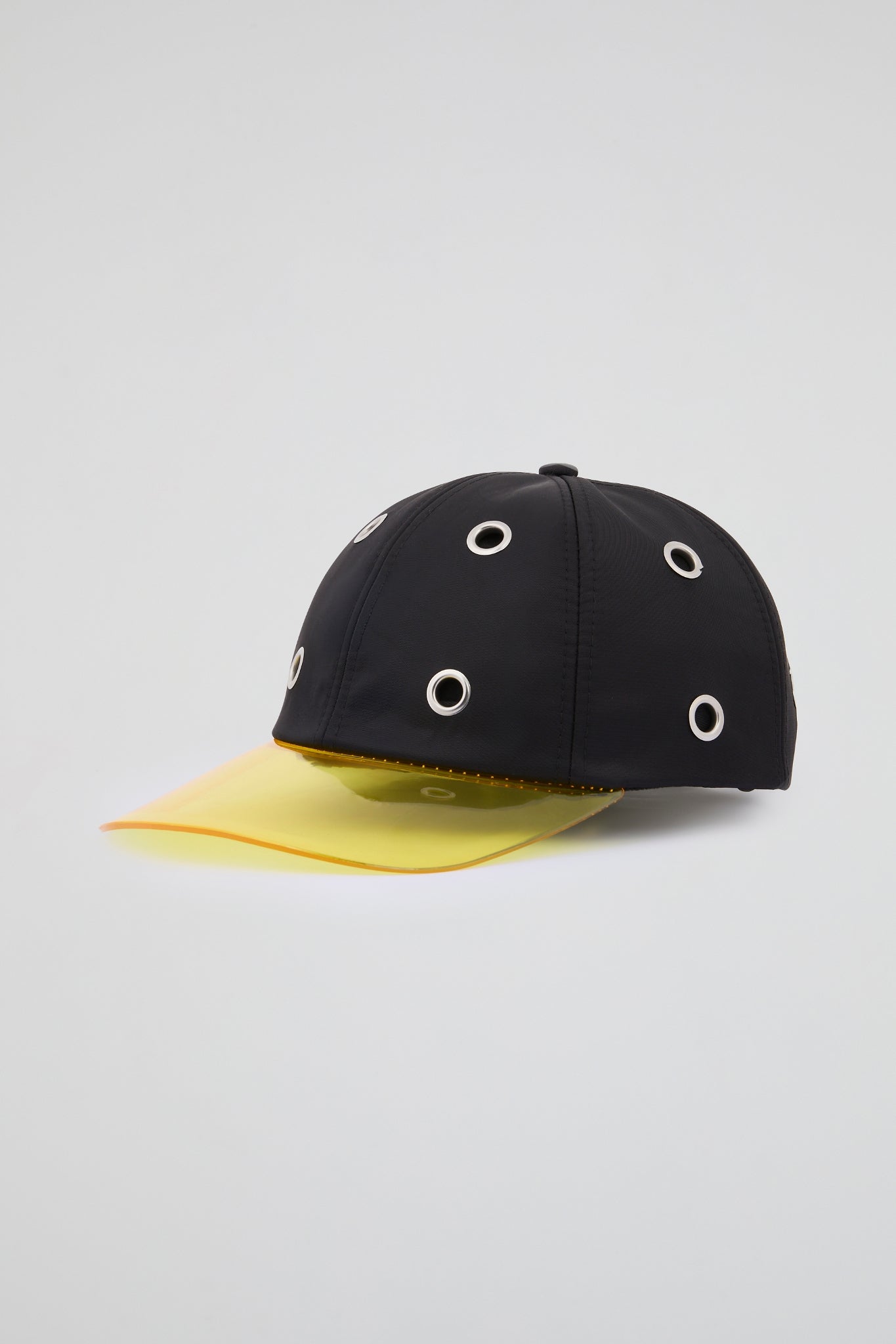 Eyelet Black & Yellow Baseball Cap