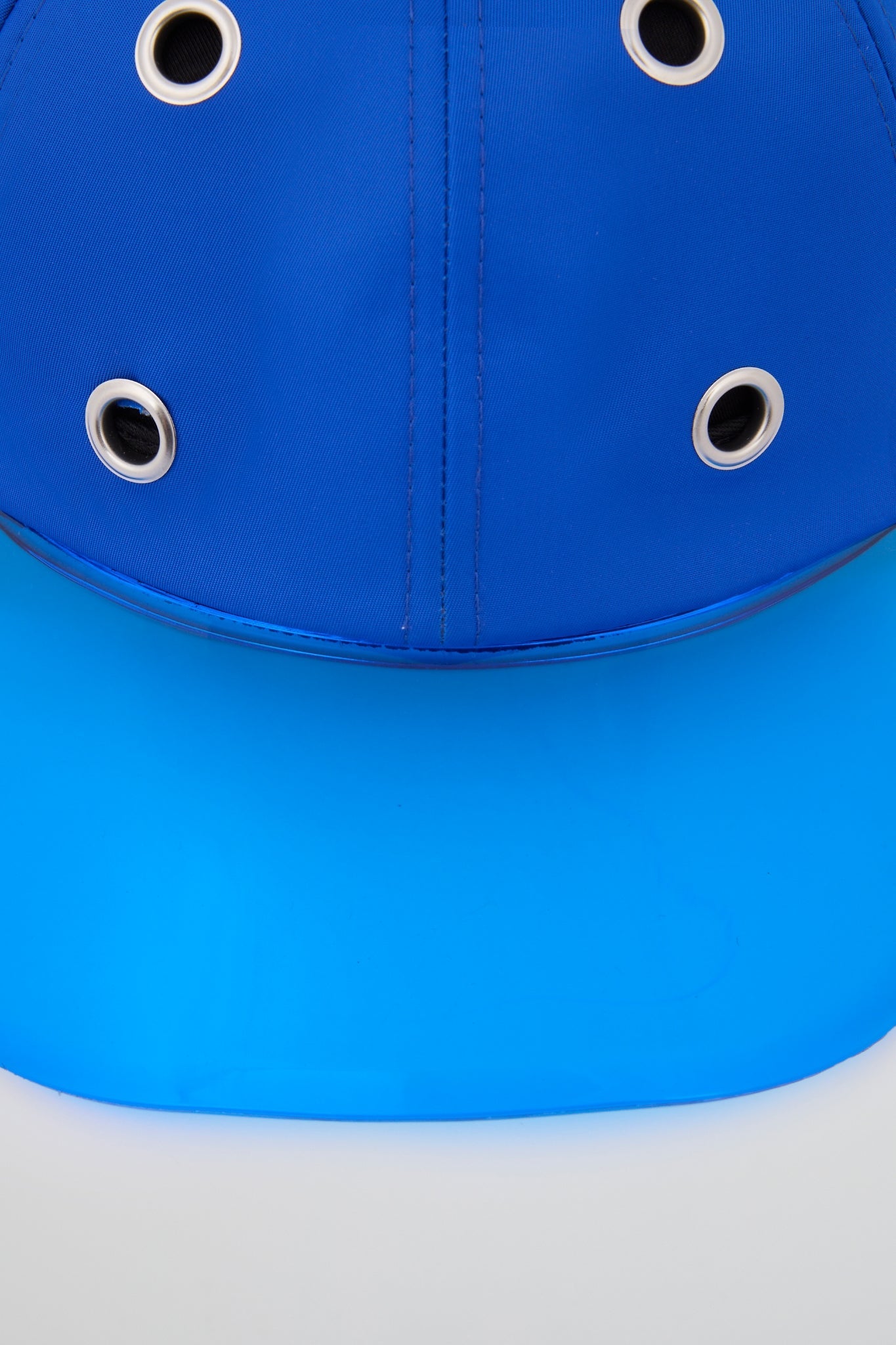 Eyelet Blue Baseball Cap