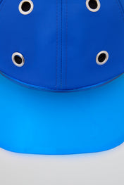 Eyelet Blue Baseball Cap