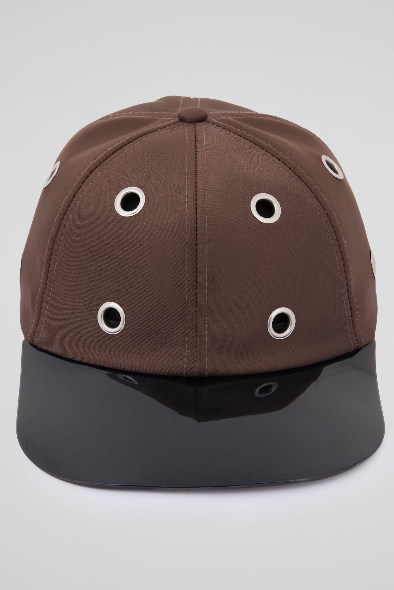 Eyelet Dark brown Baseball Cap