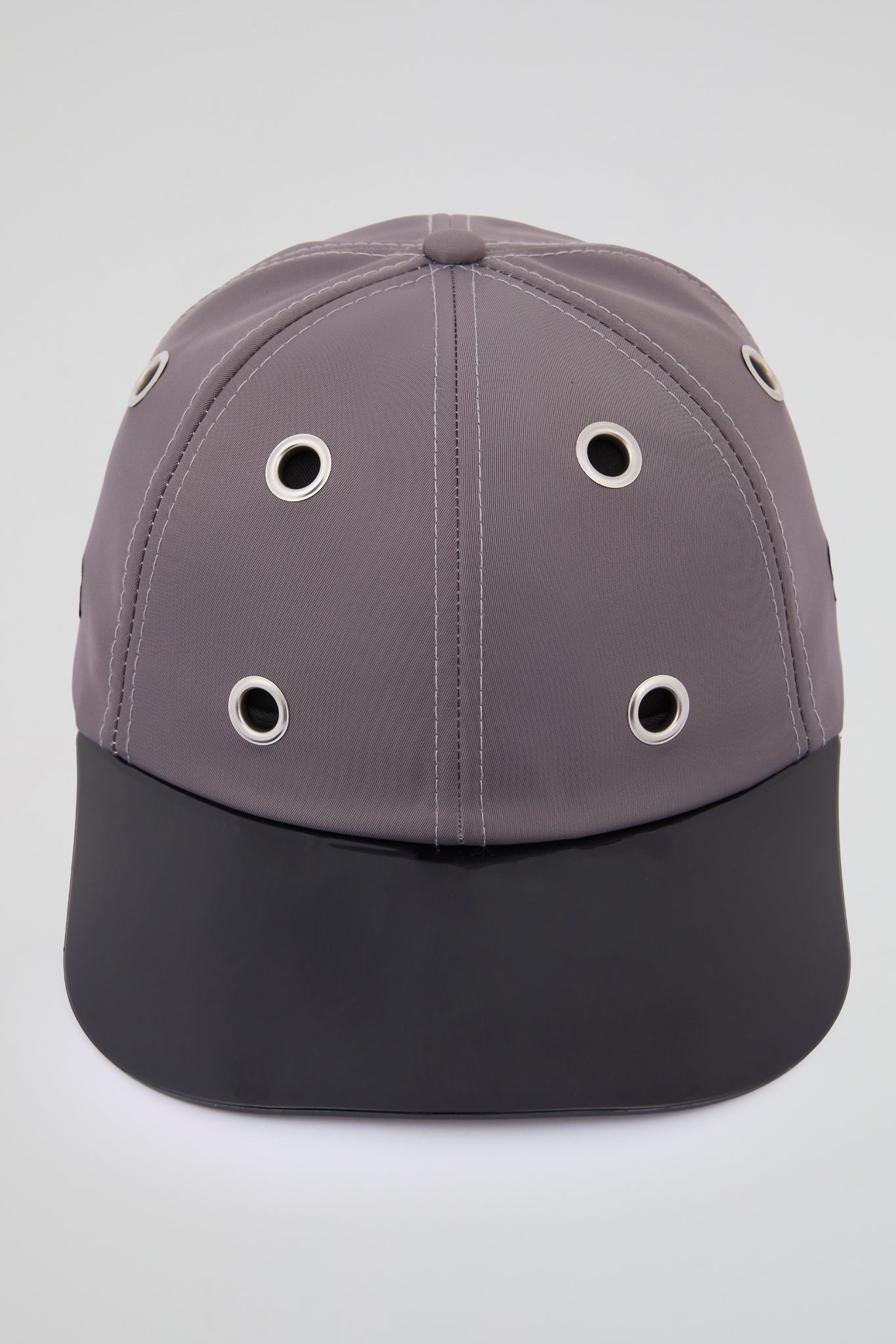 Eyelet Grey NY Baseball Cap