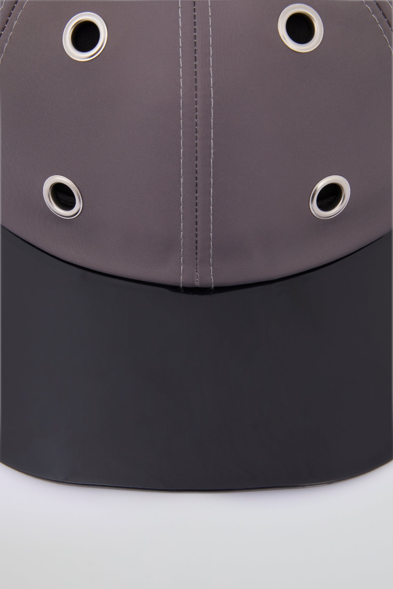 Eyelet Grey NY Baseball Cap