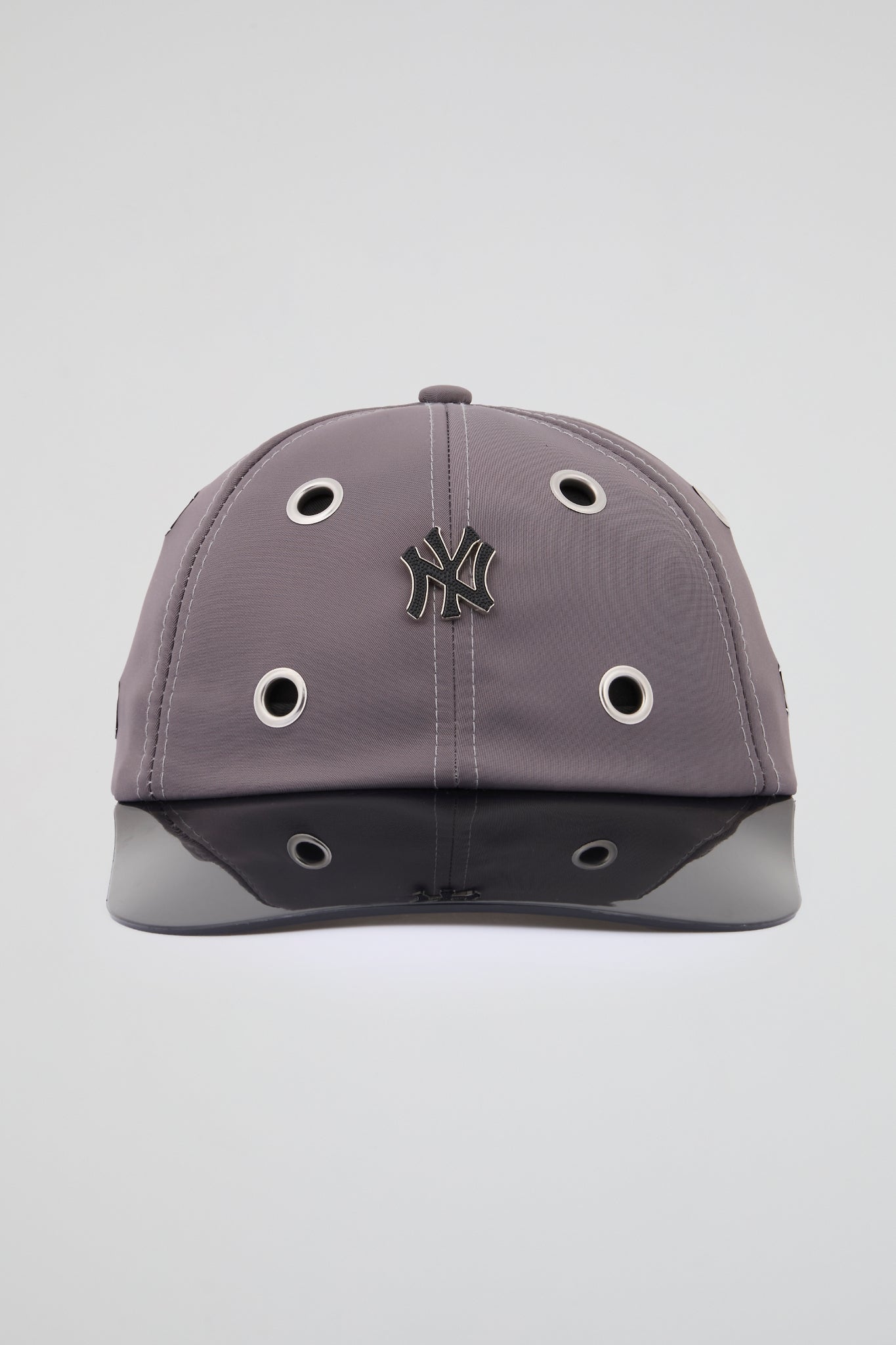 Eyelet Grey NY Baseball Cap