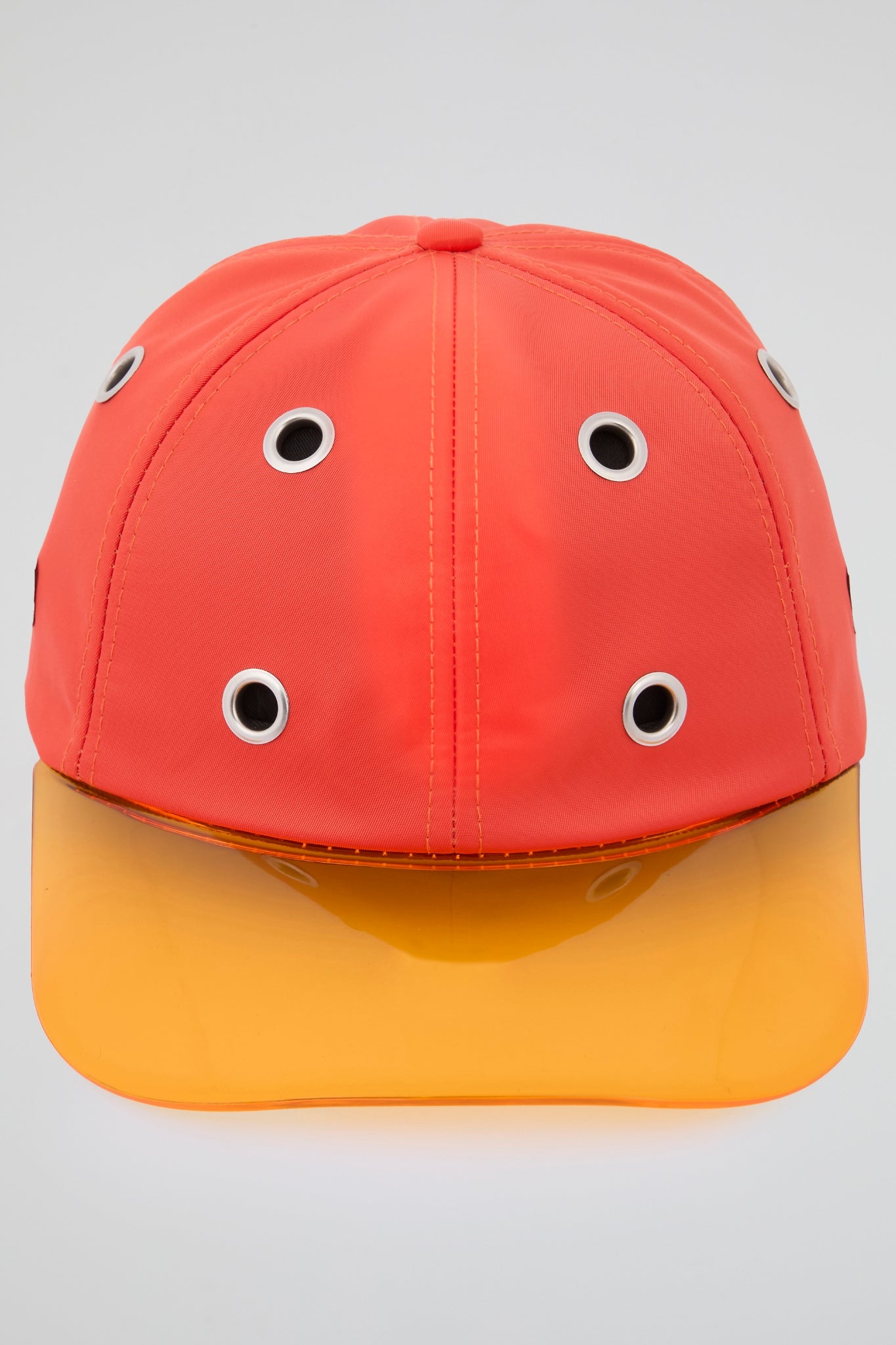 Eyelet Orange Baseball Cap