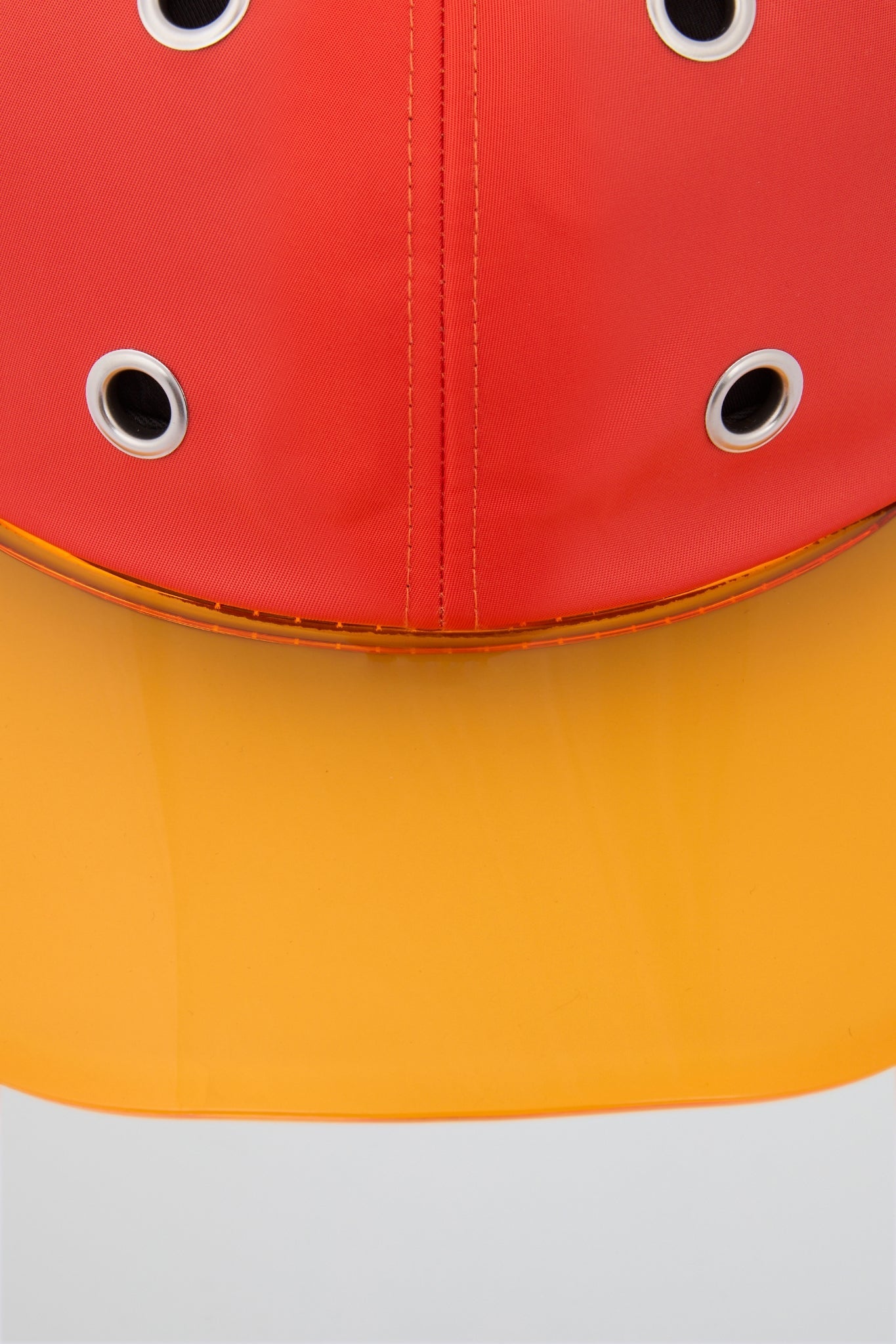 Eyelet Orange Baseball Cap