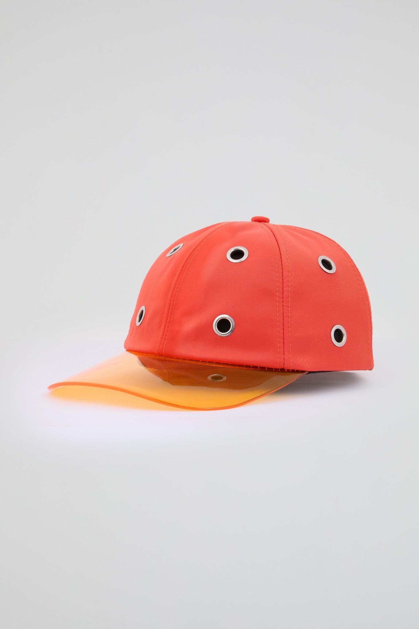 Eyelet Orange Baseball Cap