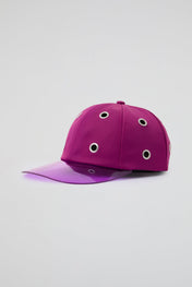Eyelet Fuchsia Baseball Cap