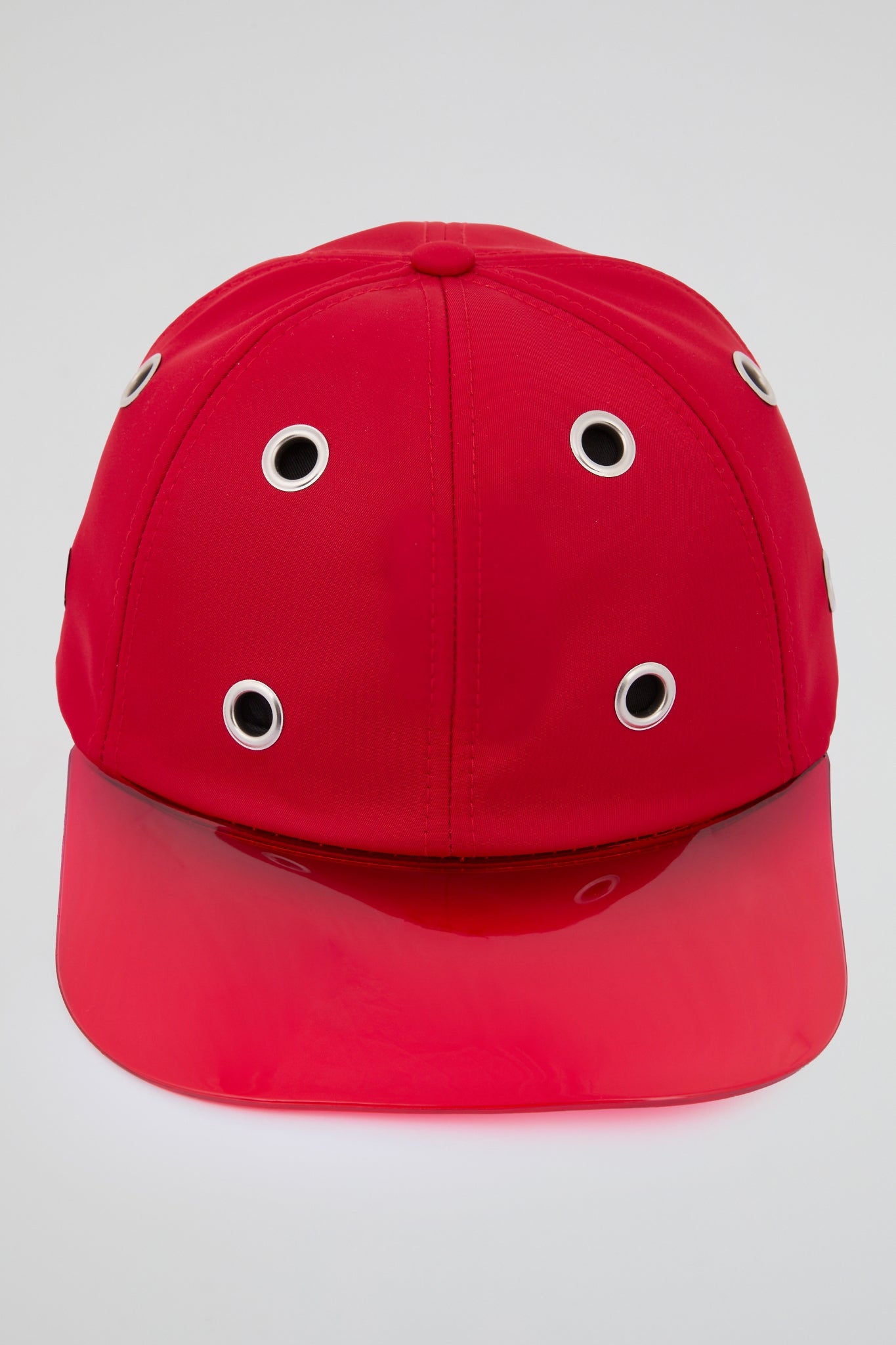 Eyelet Red Baseball Cap