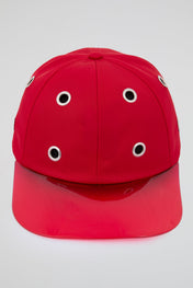 Eyelet Red Baseball Cap