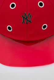 Eyelet Red Baseball Cap