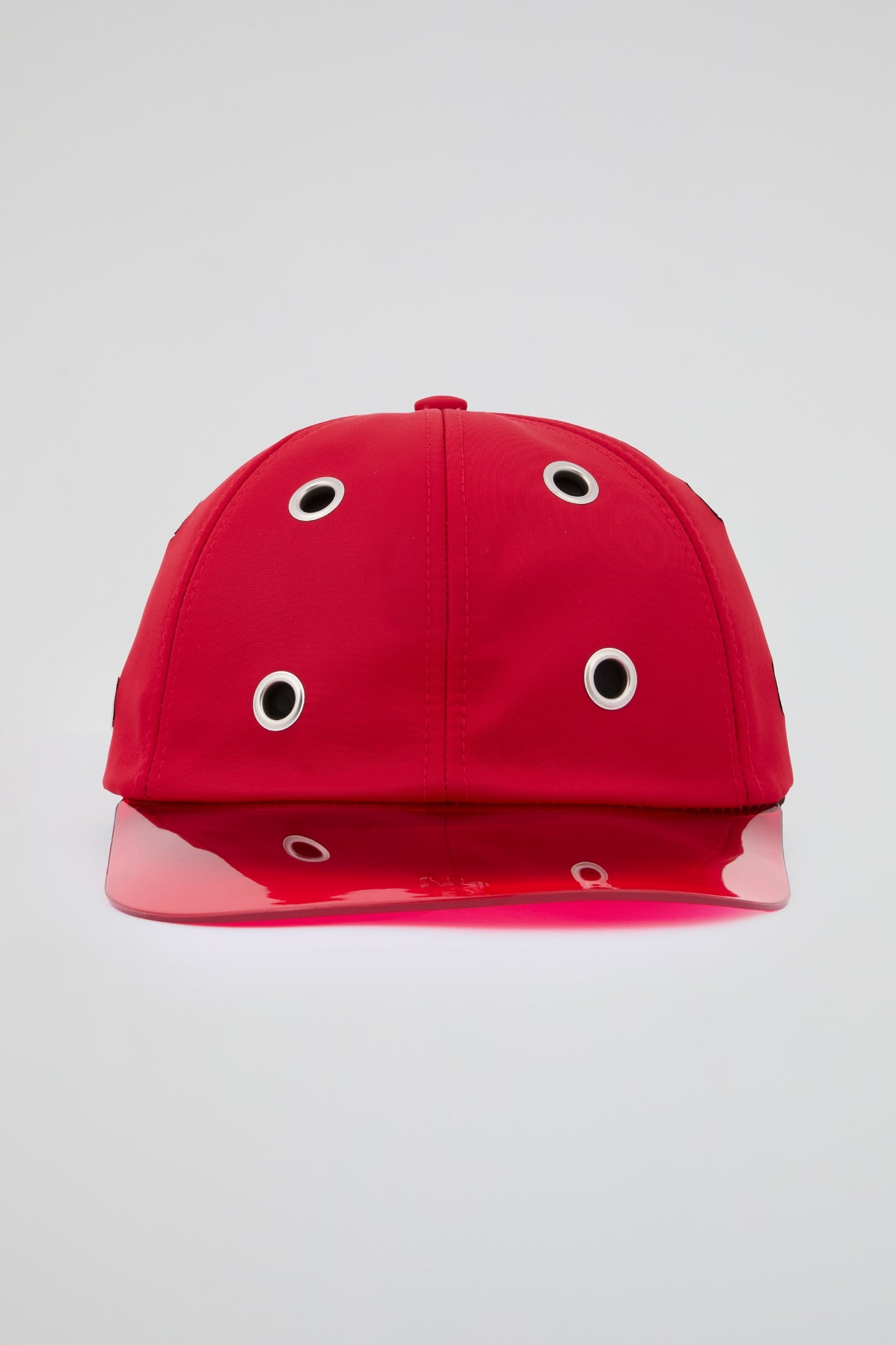 Eyelet Red Baseball Cap