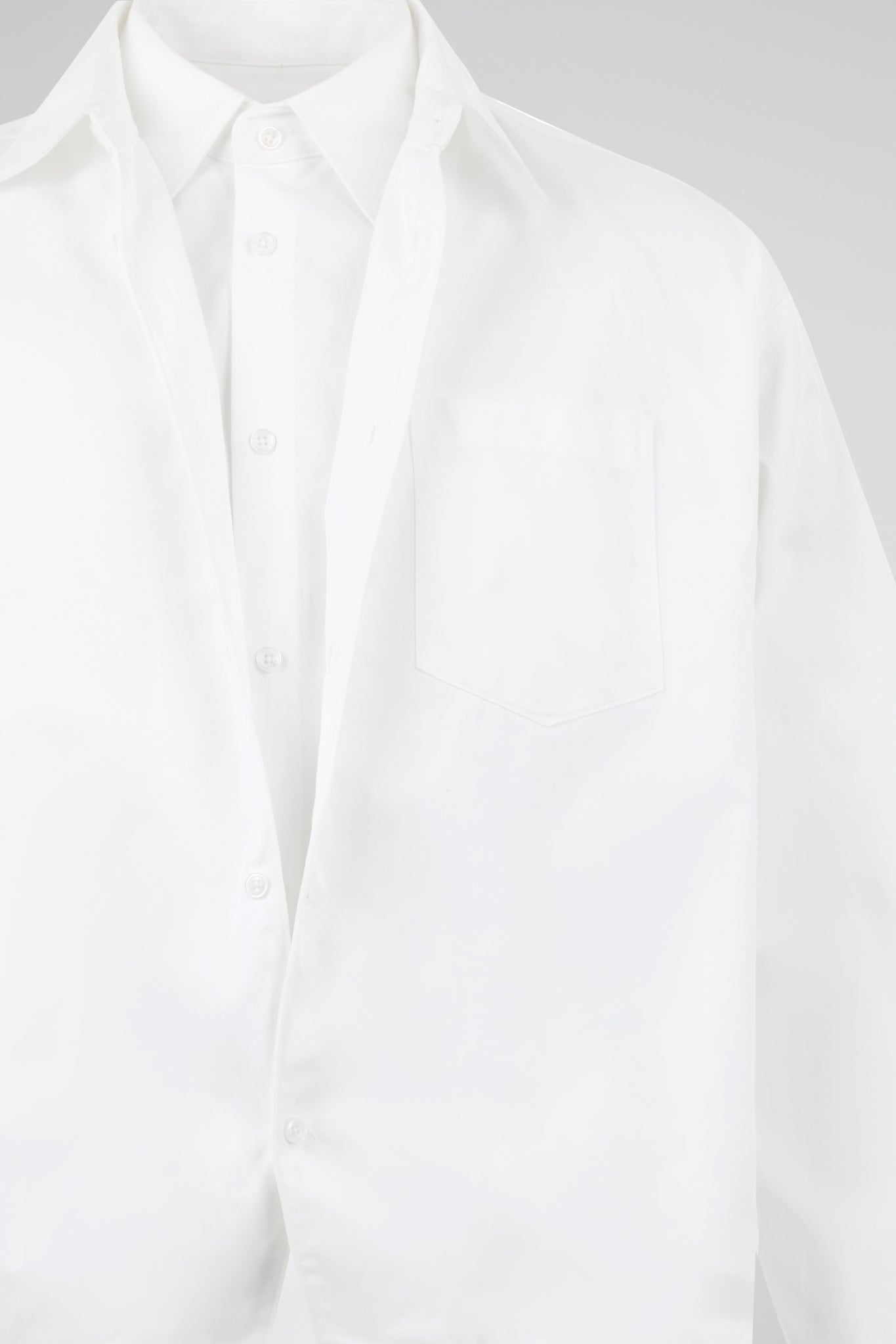 White Layered Long-Sleeve Top