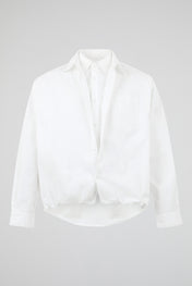 White Layered Long-Sleeve Top