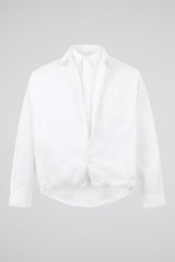 White Layered Long-Sleeve Top