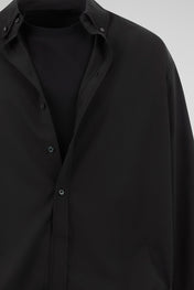 Black Layered Long-Sleeve Top
