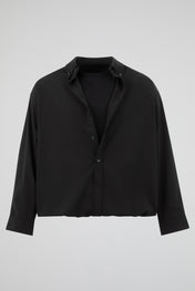 Black Layered Long-Sleeve Top