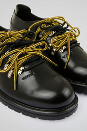 Black Leather Derbies