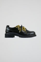 Black Leather Derbies