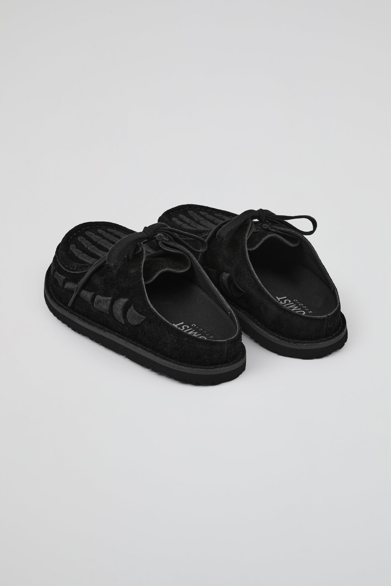 DUMIST Structured Suede Mules