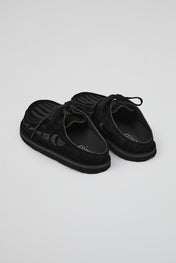 DUMIST Structured Suede Mules
