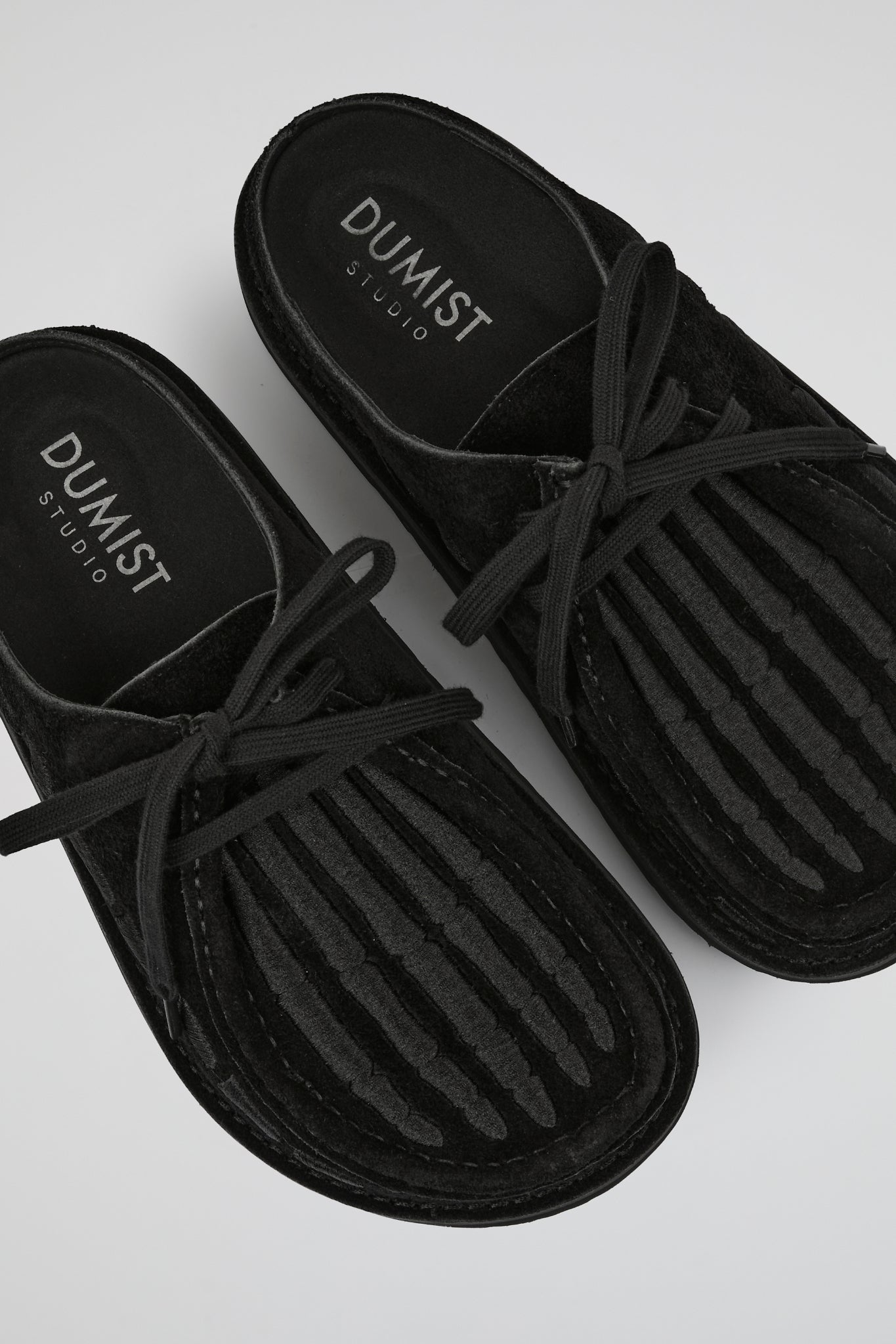 DUMIST Structured Suede Mules