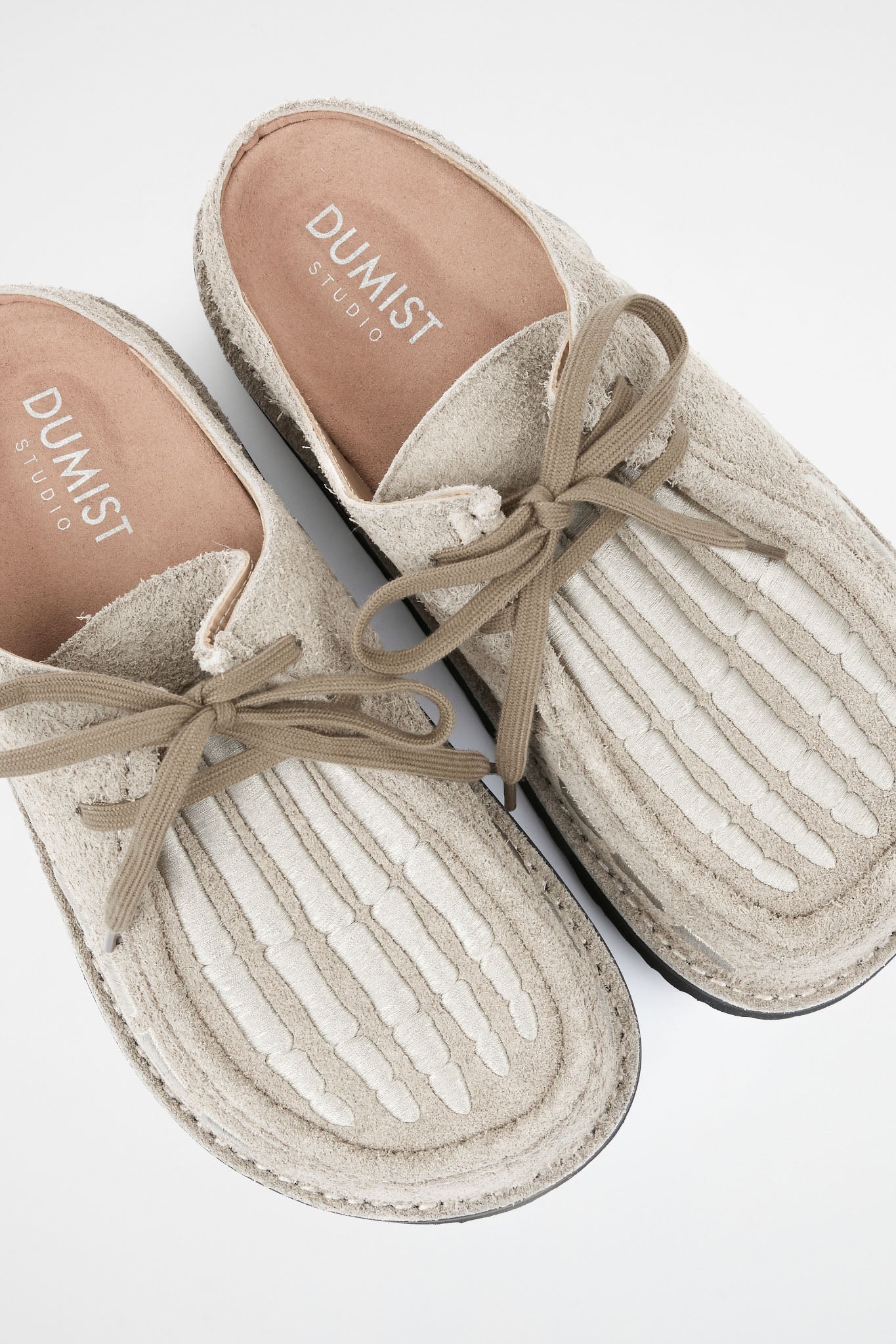 DUMIST Structured Suede Mules
