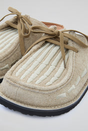 DUMIST Structured Suede Mules
