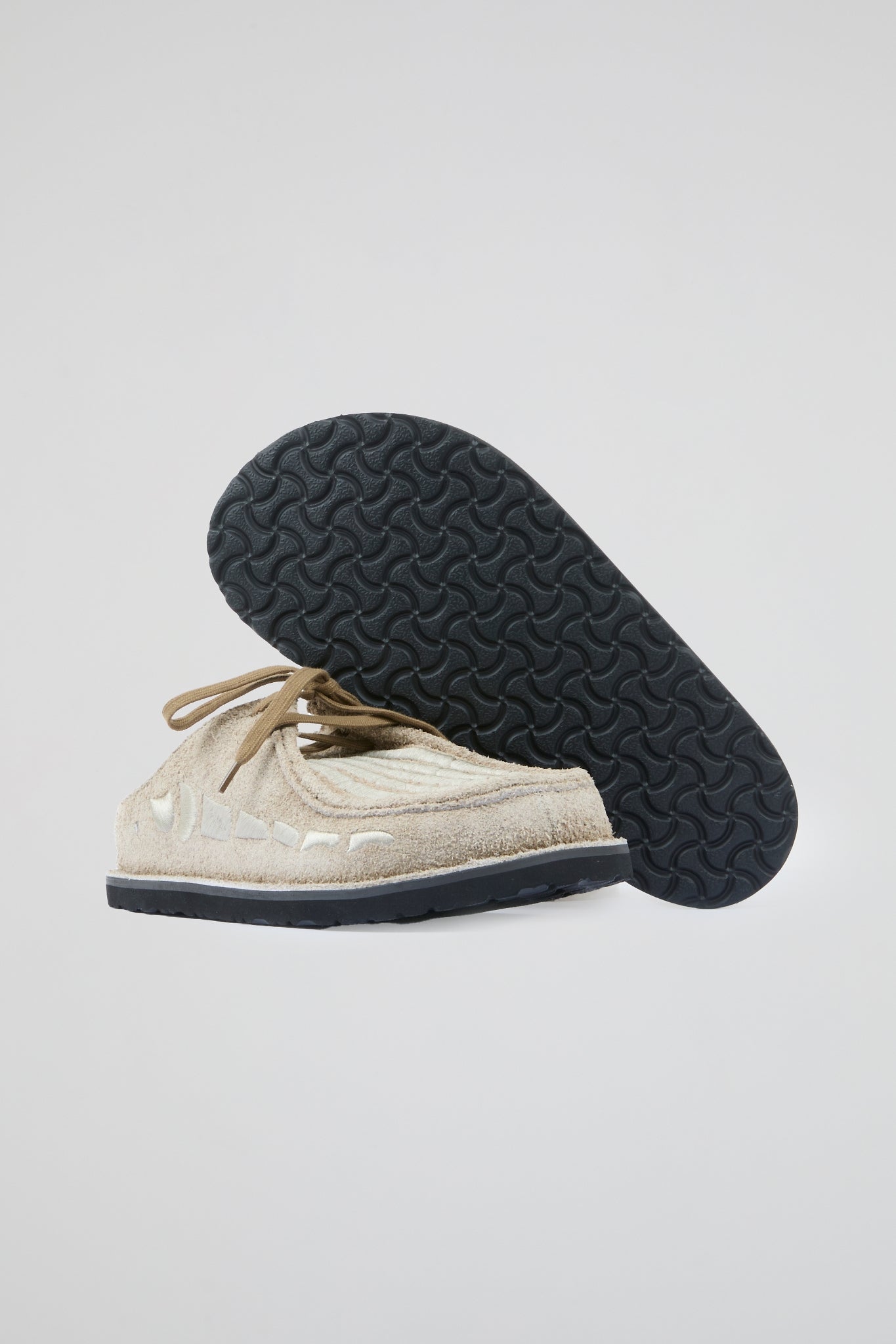 DUMIST Structured Suede Mules
