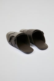 Brown Leather Mules