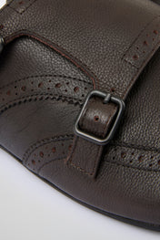 Brown Leather Mules