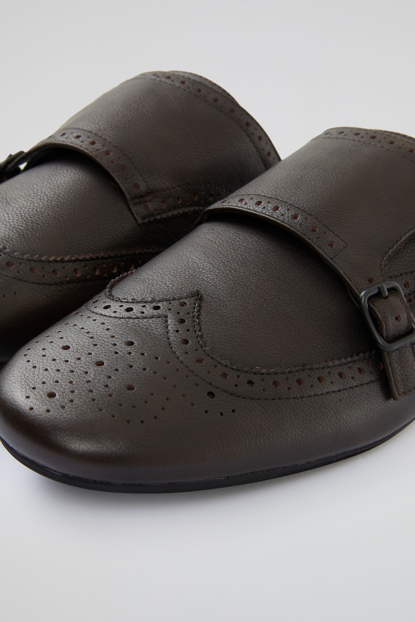 Brown Leather Mules