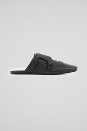 Brown Leather Mules