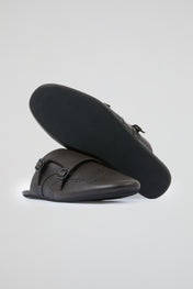 Brown Leather Mules