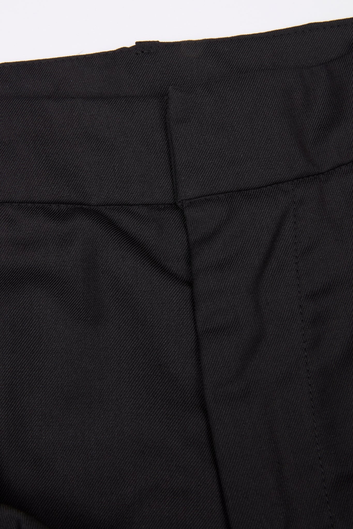 Black Lace-Up Wide-Leg Trouser